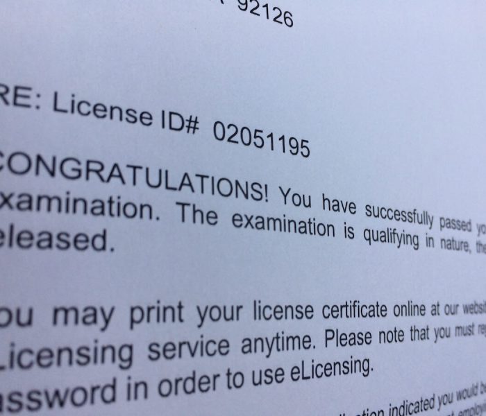 San Diego Real Estate License